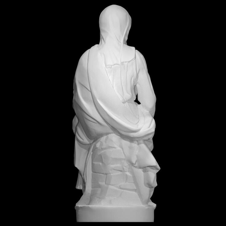 Madonna of Bruges – 12K Premium Resin Sculpture Inspired by Michelangelo’s Renaissance Masterpiece Depicting Virgin Mary and Child