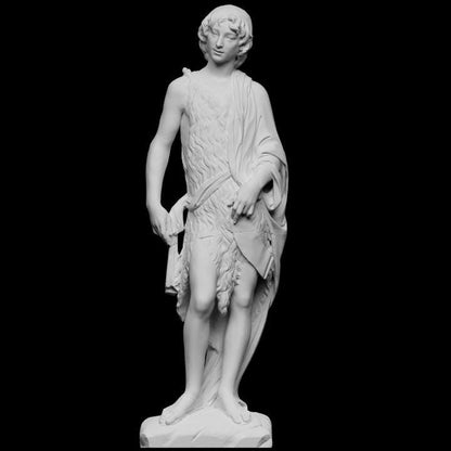 12K Resin Sculpture: Young John the Baptist - Renaissance Style