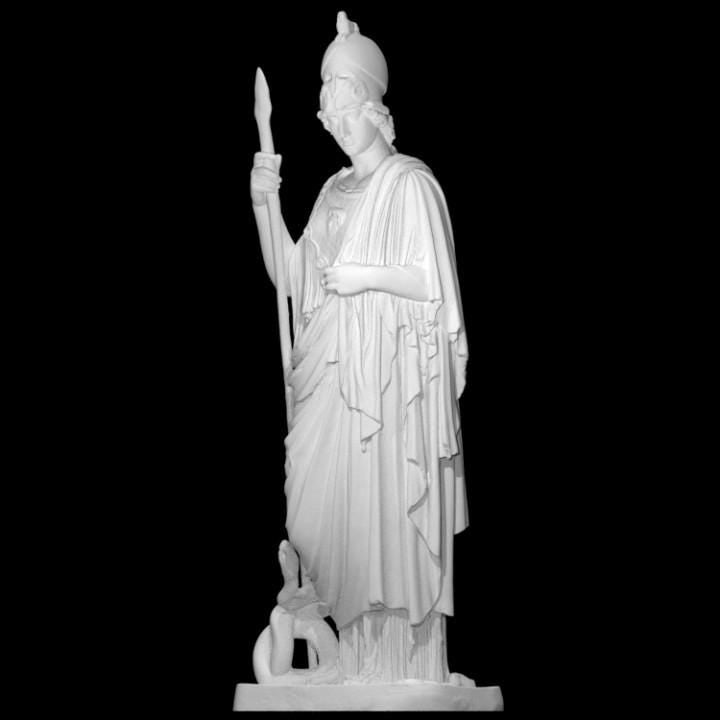 Athena Pallas Giustiniani – 12K Premium Resin Statue of Ancient Greek Goddess of Wisdom