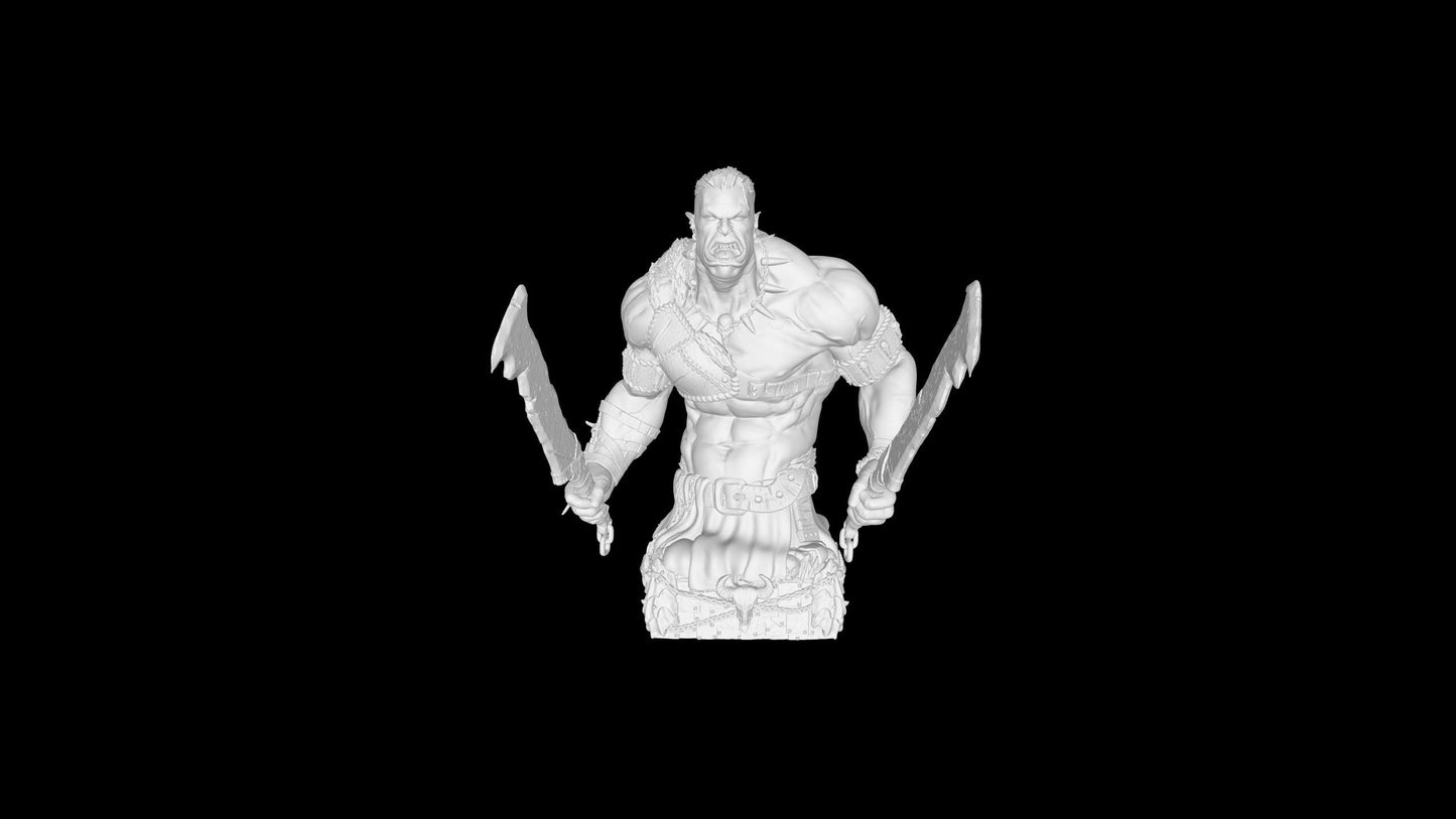 Orc Chess Pieces: 12K Resin Fantasy Set - Unpainted