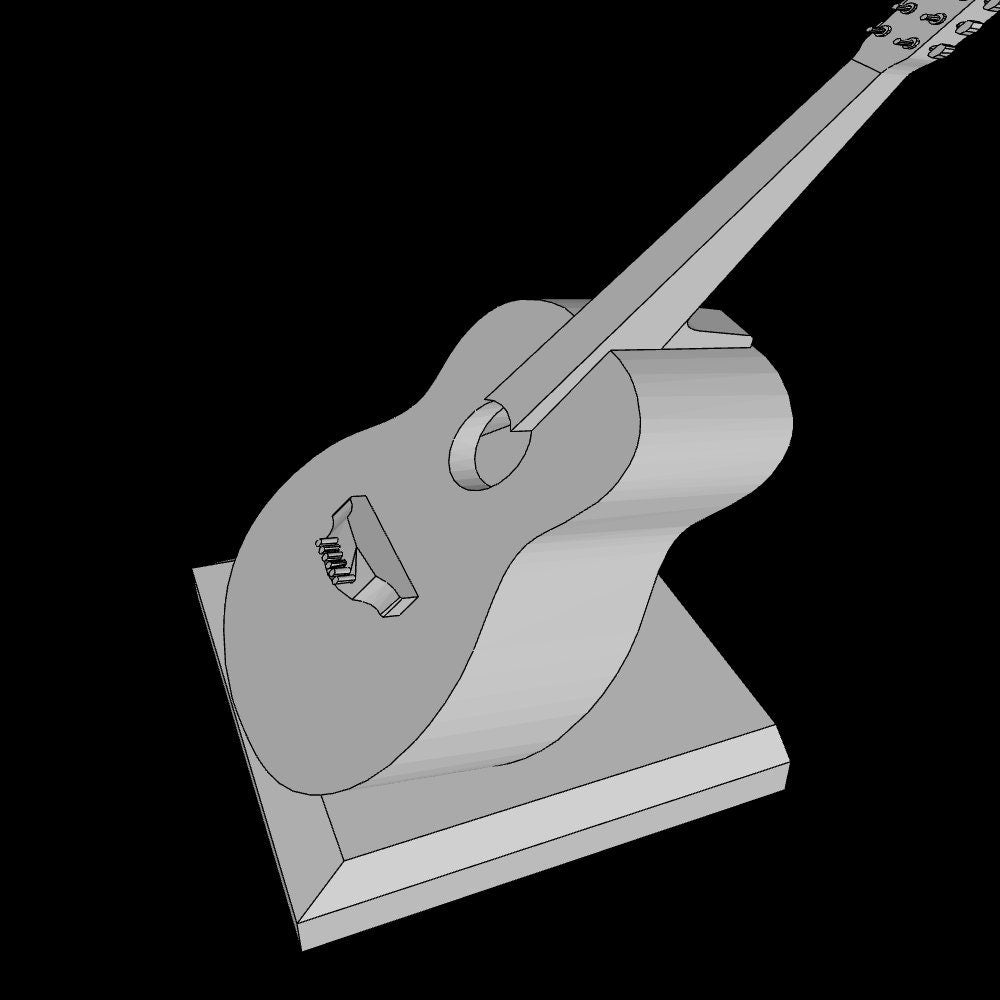 Guitar Birdhouse STL File: 3D Printer Digital Download