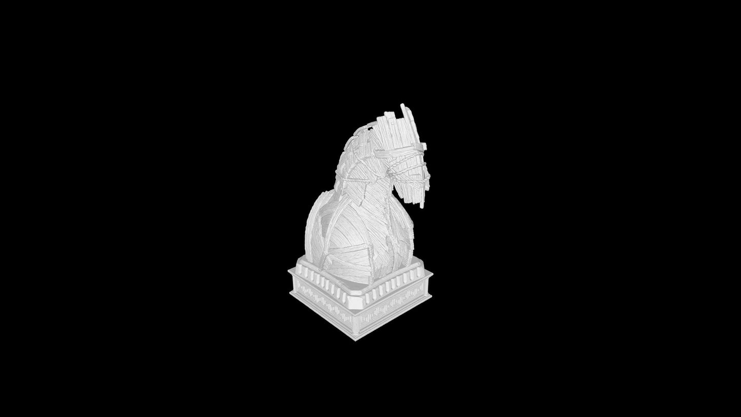 Greek Chess Pieces: Luxury Collector's Set - Unpainted