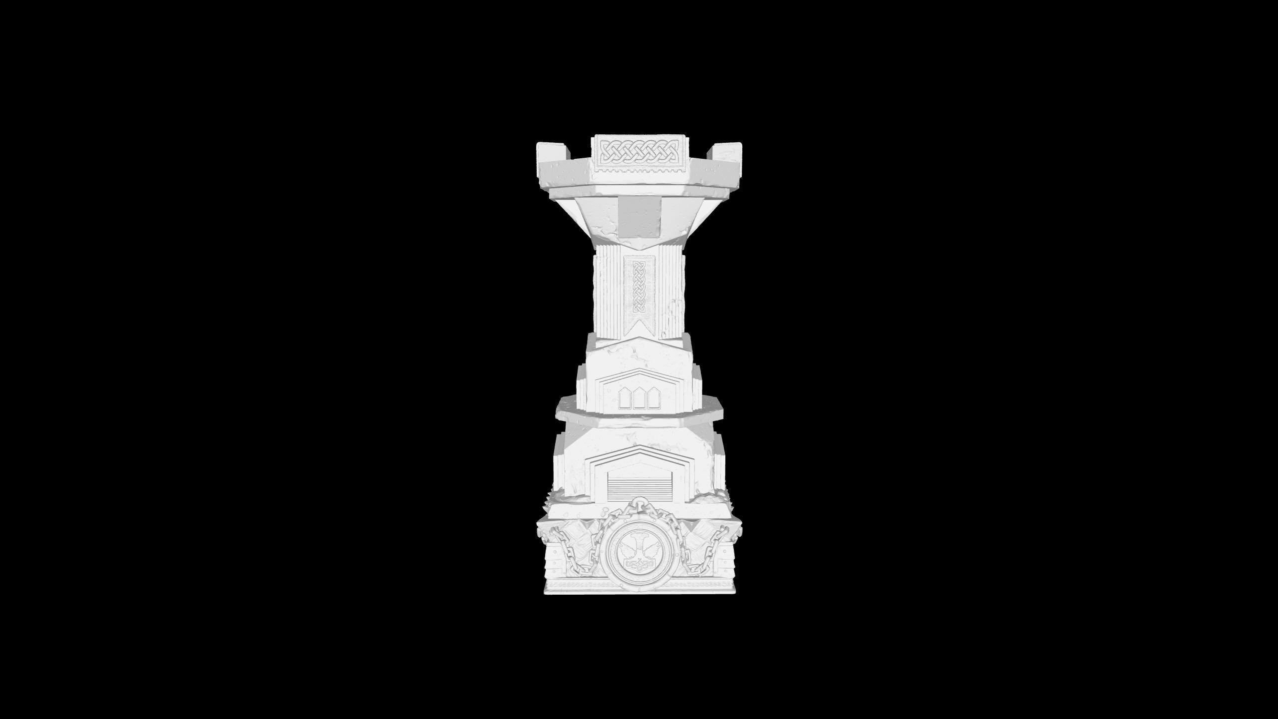 Ancient Dwarves Chess Set: 12K Resin, Ultra High Detail, DIY Unpainted