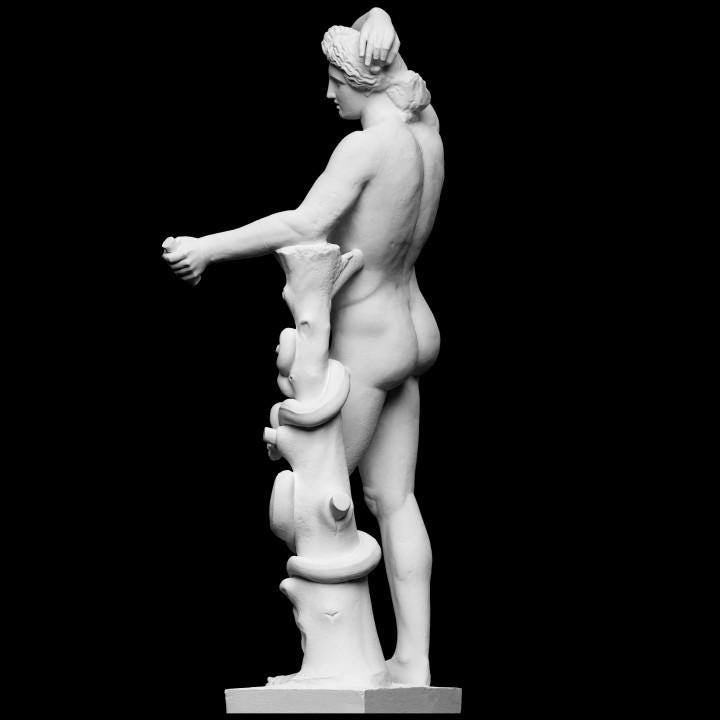 Lycean Apollo Sculpture: 12K Resin Greek God Bust