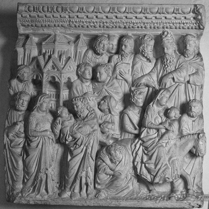 Presentation in the Temple and Flight into Egypt – 12K Premium Resin Sculpture Inspired by Biblical Scenes of Christ and Mary in Early Life