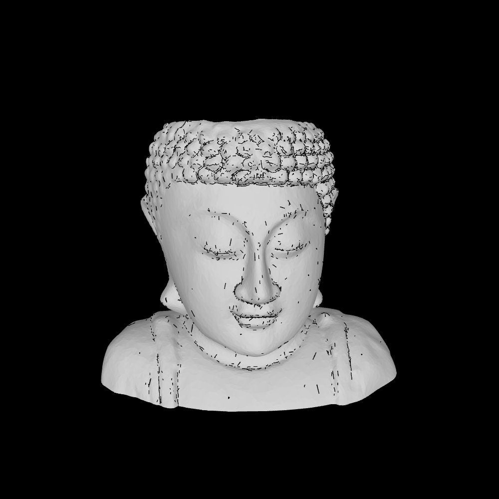 Buddha Flowerpot Design Stl File, For Magnificent Gardens