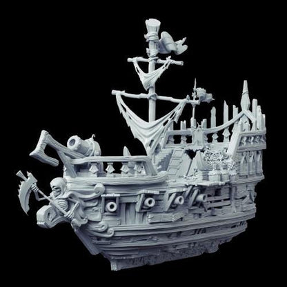 Ship of the Dead Aquarium Decor - Aquarium Decor with Magnificent Details - Unpainted