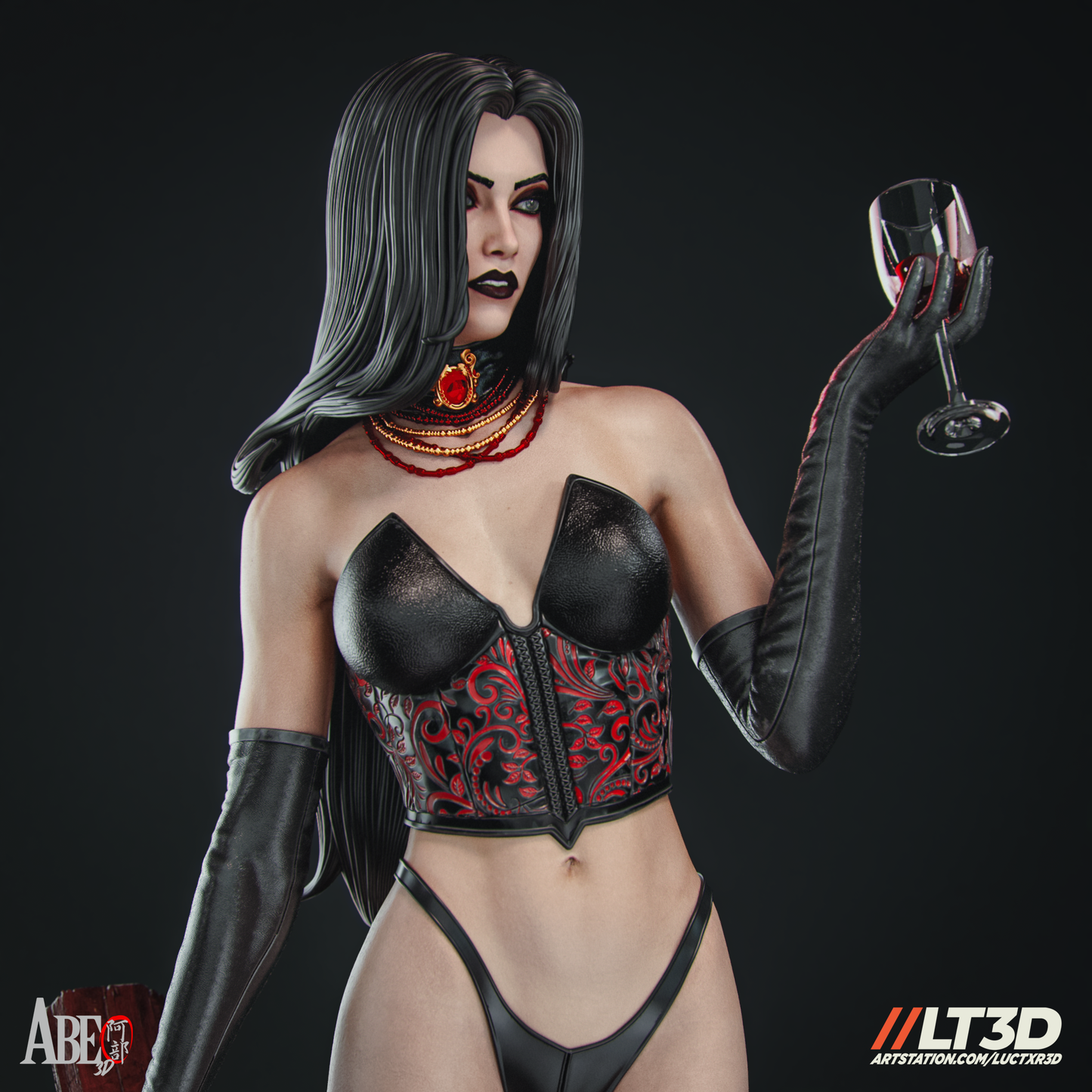 Selene Gallio Resin Figure Handmade Hand Painted Collectible 1/4 1/6 Scale 16K