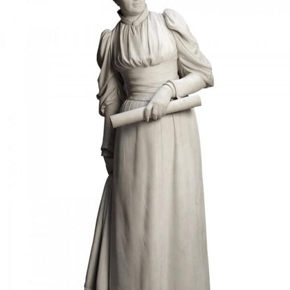 12K Resin Bust of Emilie Marie Rovsing – Timeless 19th Century Lady Sculpture