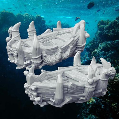 Zombie Pirate Boats Aquarium Ornament - Aquarium Decor - 12k Resin Quality x2boat
