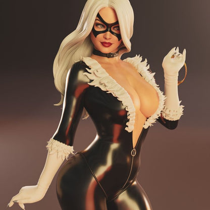 Black Cat 1/6 Scale Hand Painted Resin Statue | Premium Collectible Figure