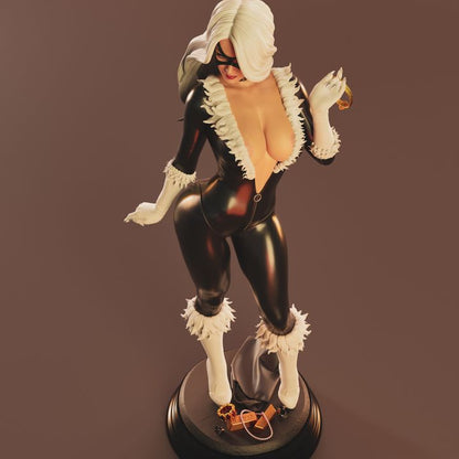 Black Cat 1/6 Scale Hand Painted Resin Statue | Premium Collectible Figure