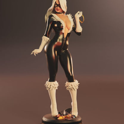 Black Cat 1/6 Scale Hand Painted Resin Statue | Premium Collectible Figure