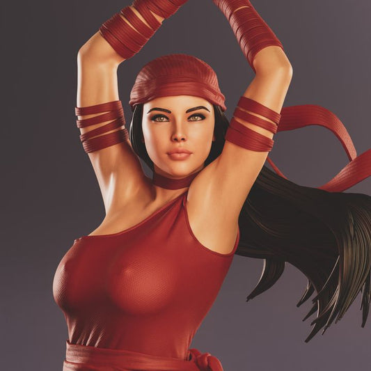 Elektra Maßstab 1:6 Handbemalte Harzstatue | Premium Sammlerfigur