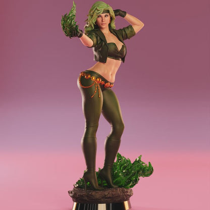 Flame Girl Fire Hand Painted Resin Figure 1/6 Scale Premium Display Statue