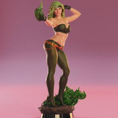 Flame Girl Fire Hand Painted Resin Figure 1/6 Scale Premium Display Statue