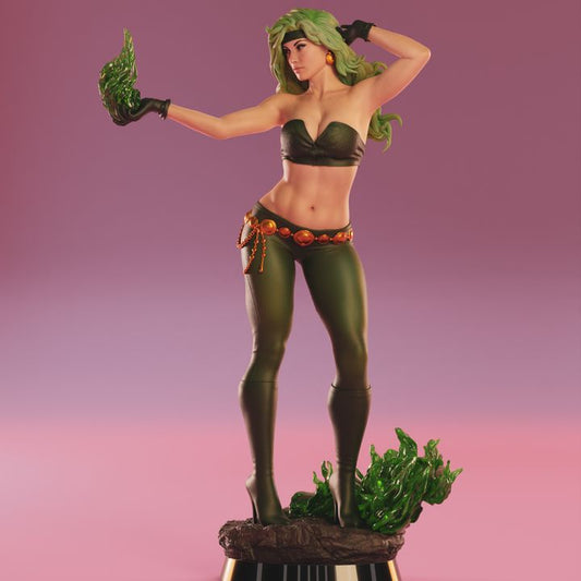 Flammenmädchen Feuer Handbemalte Harzfigur Maßstab 1:6 Premium Display-Statue
