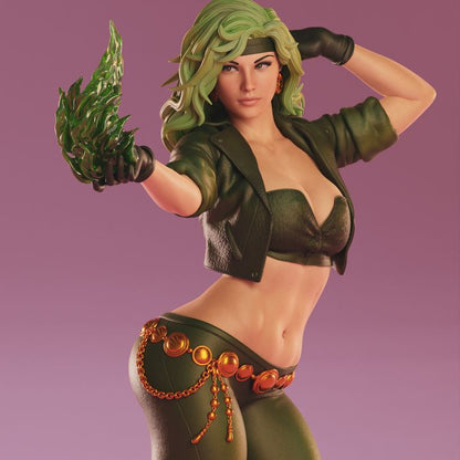 Flame Girl Fire Hand Painted Resin Figure 1/6 Scale Premium Display Statue