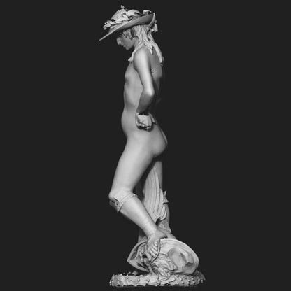 Donatello's David Sculpture: 12K Resin Renaissance Masterpiece
