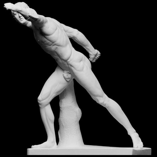 Borghese Gladiator – 12K Premium Resin Statue of Ancient Greek Warrior Art