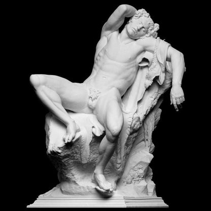 Barberini Faun Statue – 12K Resin Masterpiece of Ancient Hellenistic Art