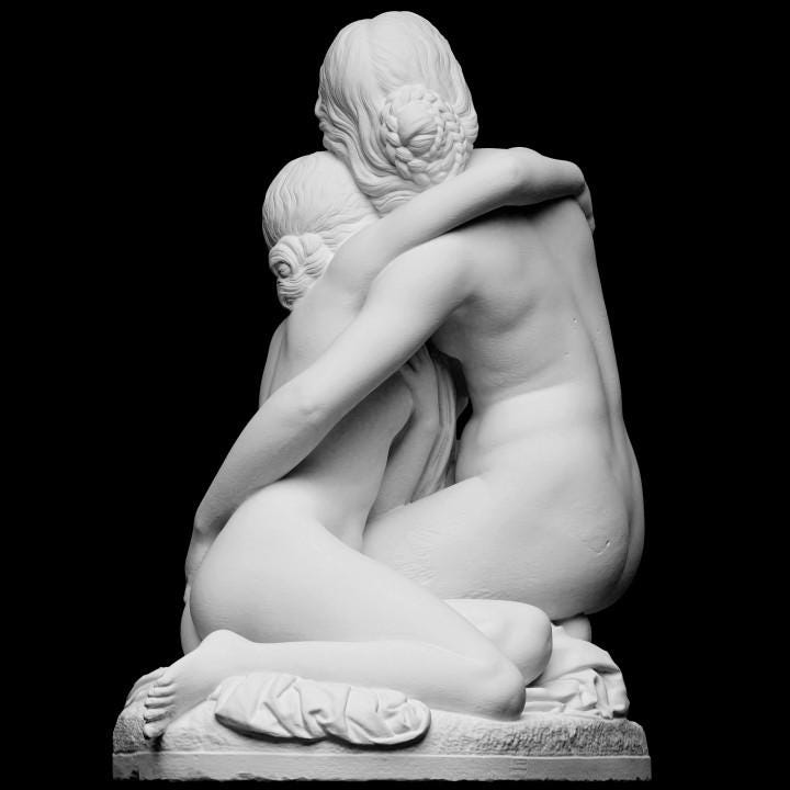 Bathing Girls Statue – 12K Resin Artwork Reflecting Classical Elegance
