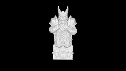 Ancient Dwarves Chess Set: 12K Resin, Ultra High Detail, DIY Unpainted