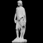 12K Resin Sculpture: Young John the Baptist - Renaissance Style