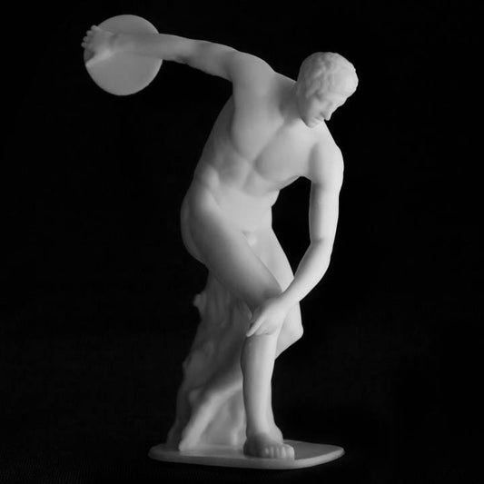 Ancient Greek Athlete Sculpture – Townley Discobolus Crafted in 12K Resin