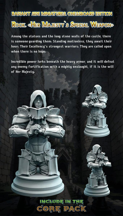 12K Resin Chess Pieces: Unpainted DIY Set