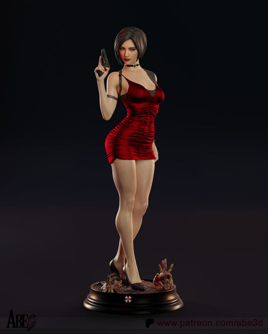 Ada Wong Resin Figure Handmade Hand Painted Collectible 1/4 1/6 Scale 16K