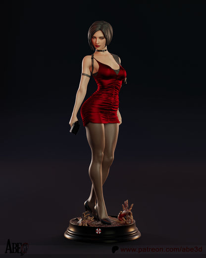 Ada Wong Resin Figure Handmade Hand Painted Collectible 1/4 1/6 Scale 16K