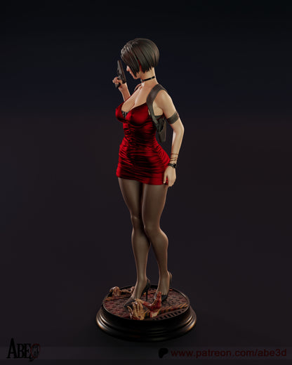 Ada Wong Resin Figure Handmade Hand Painted Collectible 1/4 1/6 Scale 16K