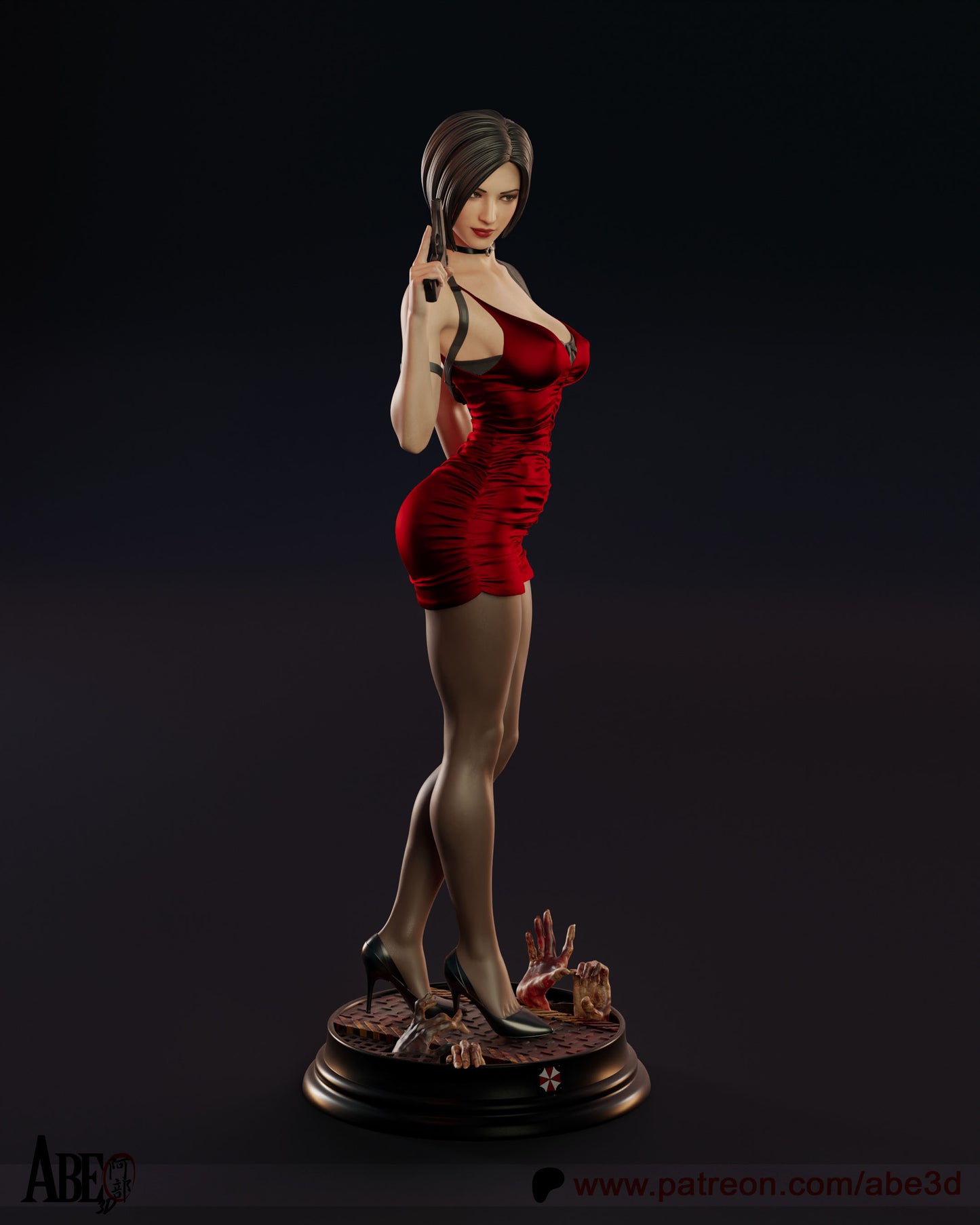 Ada Wong Resin Figure Handmade Hand Painted Collectible 1/4 1/6 Scale 16K