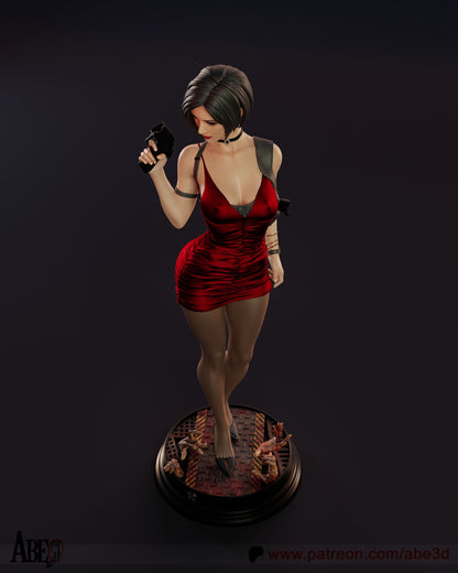 Ada Wong Resin Figure Handmade Hand Painted Collectible 1/4 1/6 Scale 16K