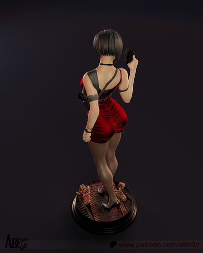 Ada Wong Resin Figure Handmade Hand Painted Collectible 1/4 1/6 Scale 16K