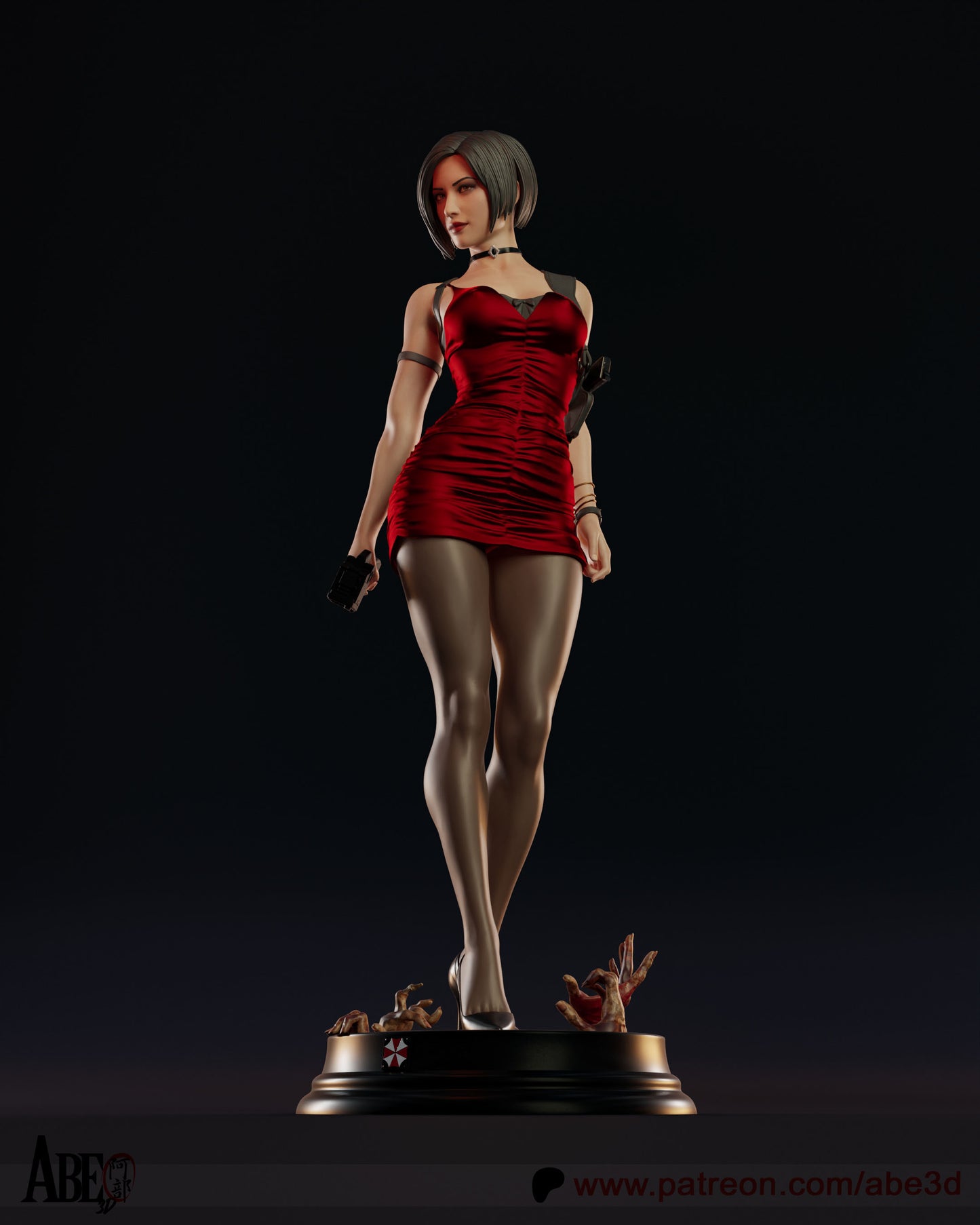 Ada Wong Resin Figure Handmade Hand Painted Collectible 1/4 1/6 Scale 16K
