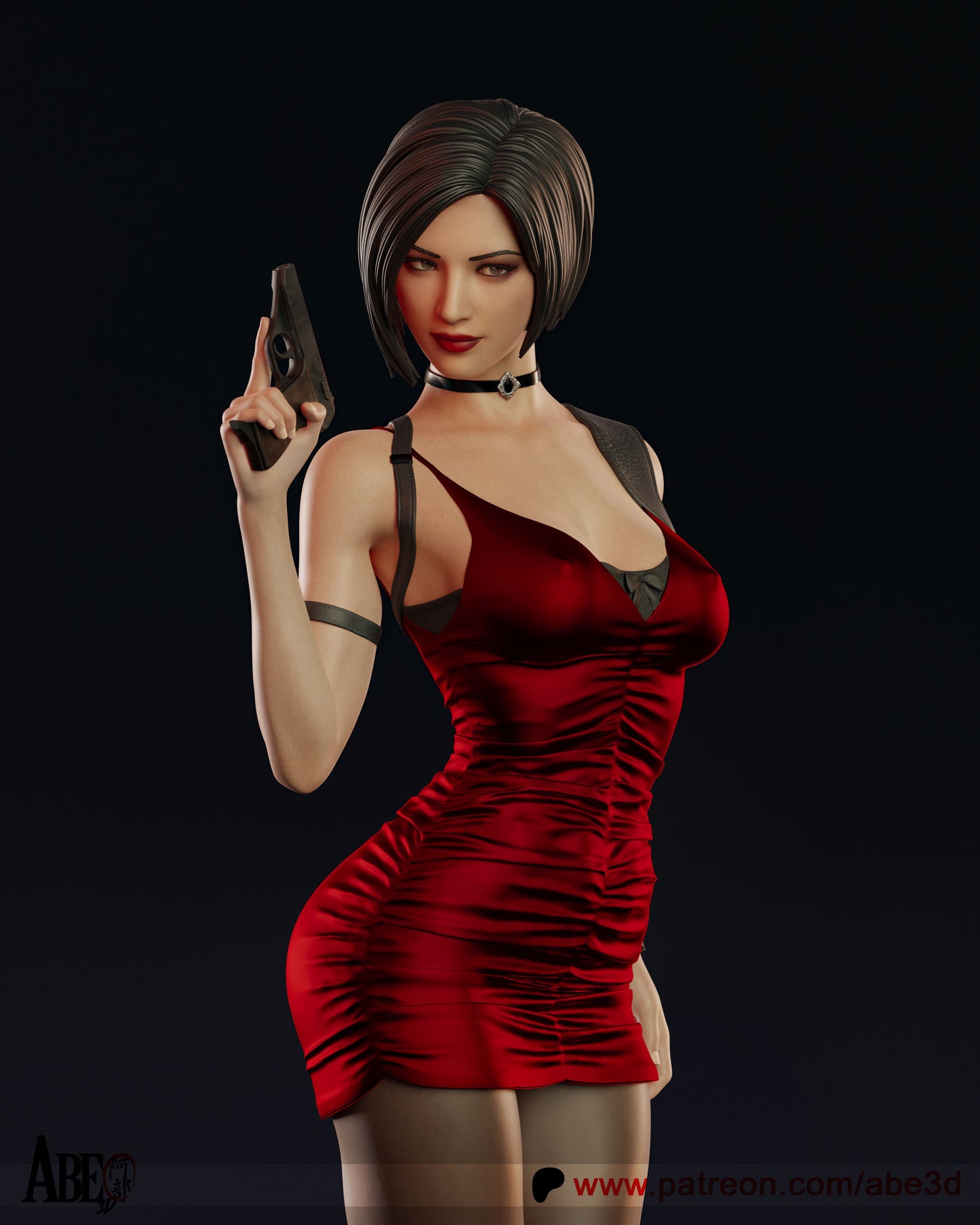 Ada Wong Resin Figure Handmade Hand Painted Collectible 1/4 1/6 Scale 16K