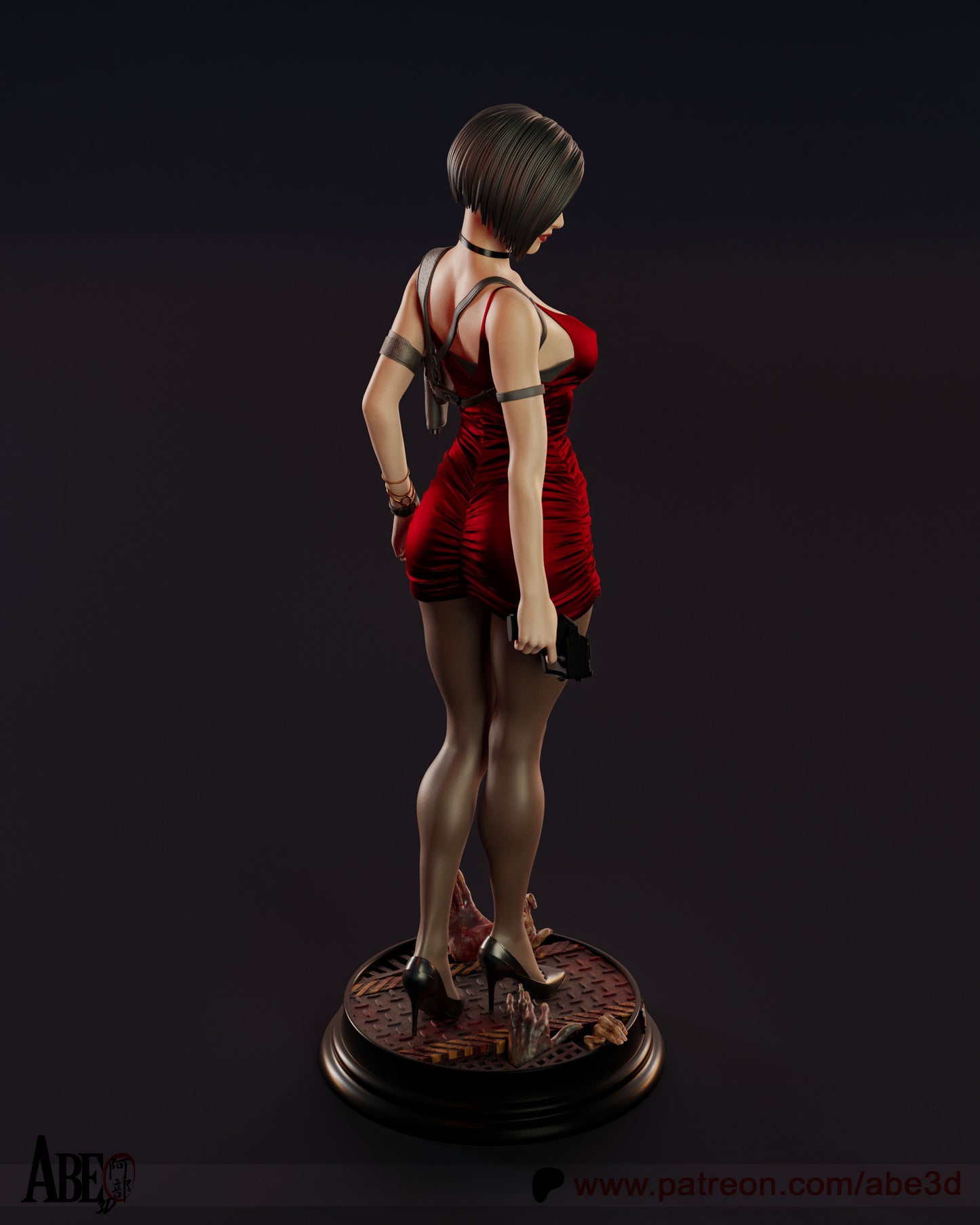 Ada Wong Resin Figure Handmade Hand Painted Collectible 1/4 1/6 Scale 16K