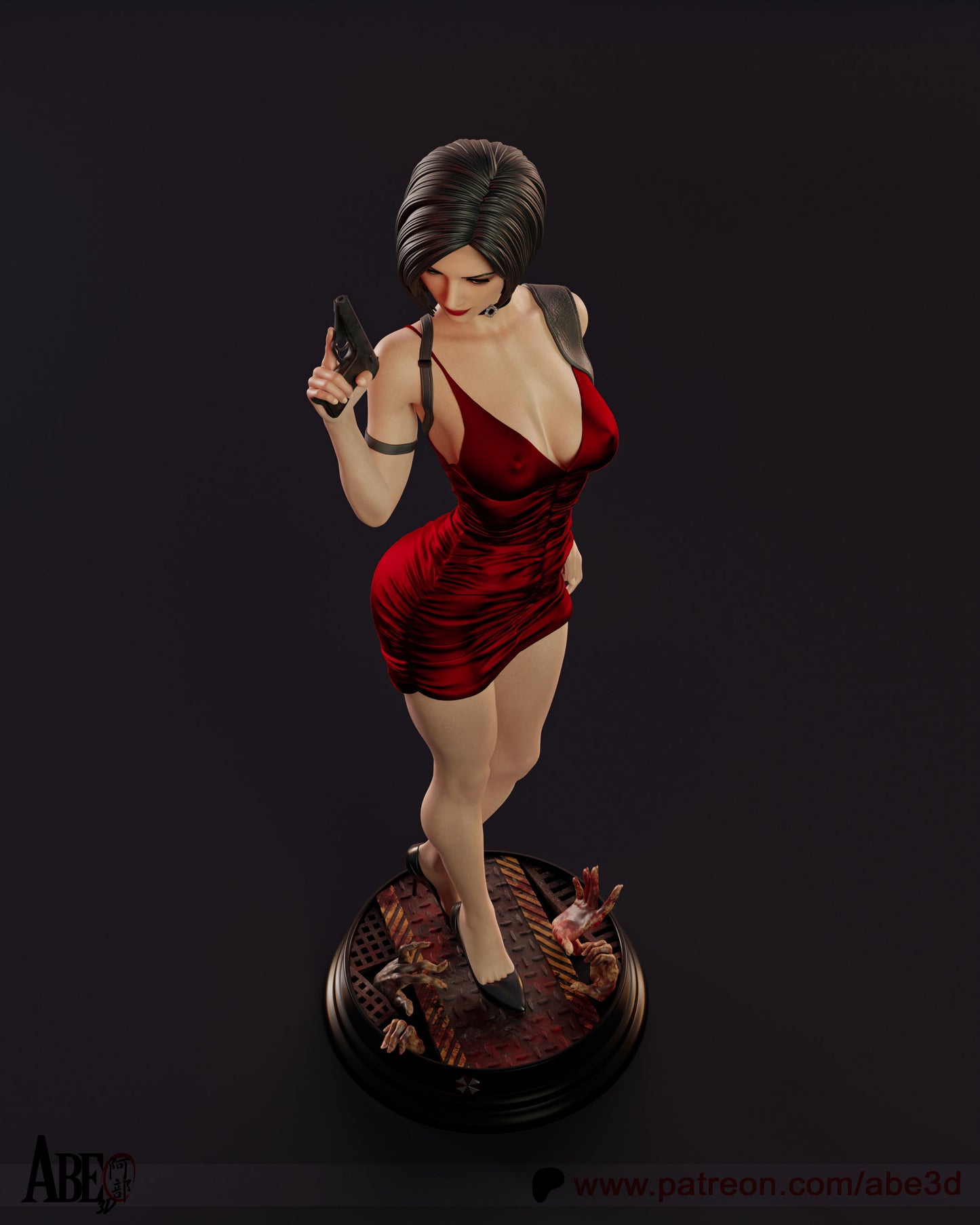 Ada Wong Resin Figure Handmade Hand Painted Collectible 1/4 1/6 Scale 16K