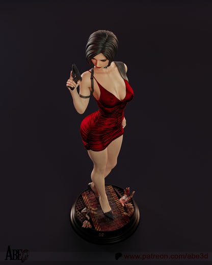 Ada Wong Resin Figure Handmade Hand Painted Collectible 1/4 1/6 Scale 16K