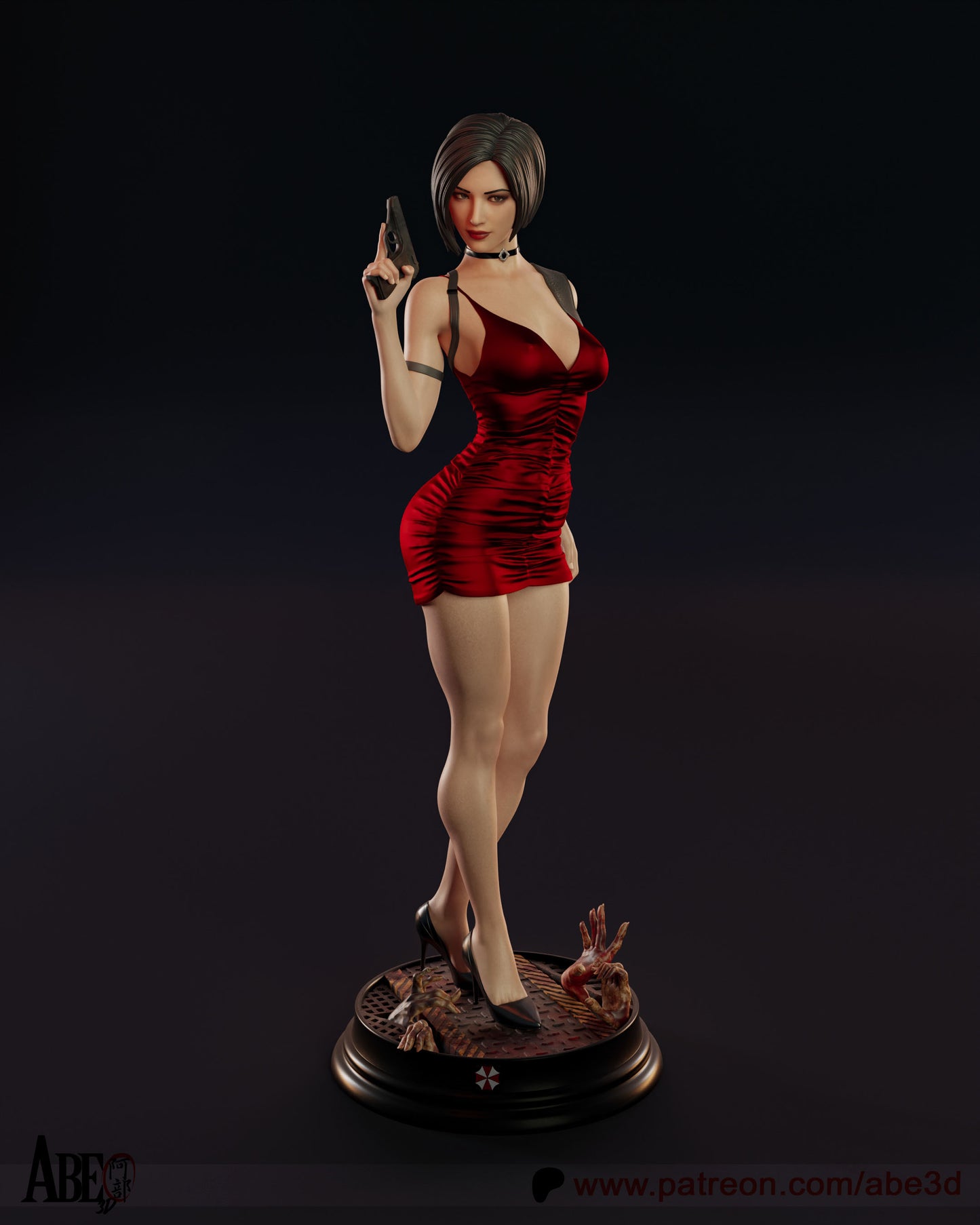 Ada Wong Resin Figure Handmade Hand Painted Collectible 1/4 1/6 Scale 16K