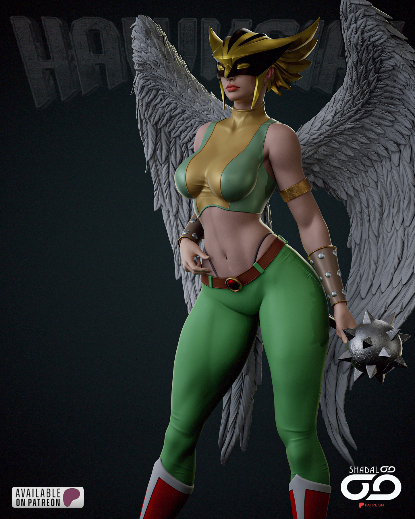 Hawkgirl 1/6 Scale Hand Painted Handmade Collectible Figure Statue