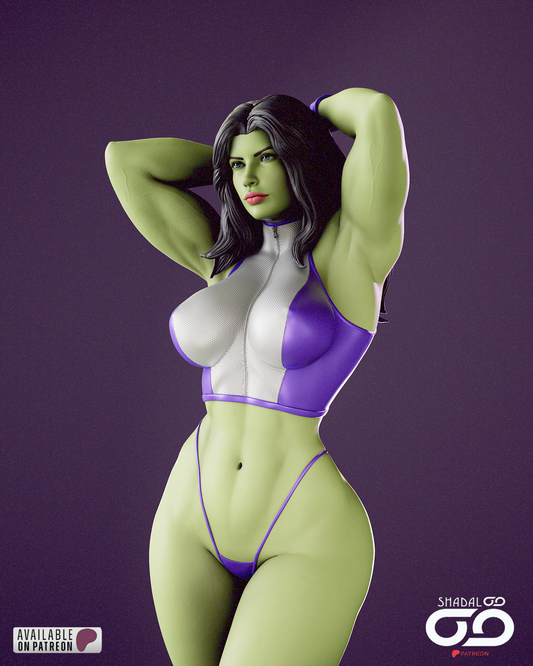 She-Hulk 1/6 Scale Hand Painted Handmade Collectible Figure Statue