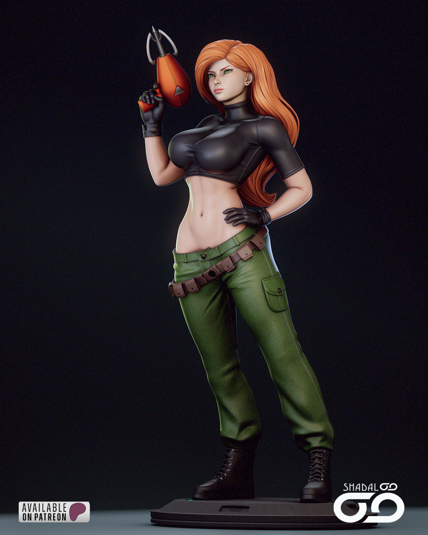 Kim Possible 1/6 Scale Hand Painted Handmade Collectible Figure Statue