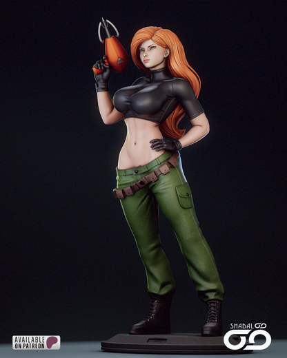 Kim Possible 1/6 Scale Hand Painted Handmade Collectible Figure Statue