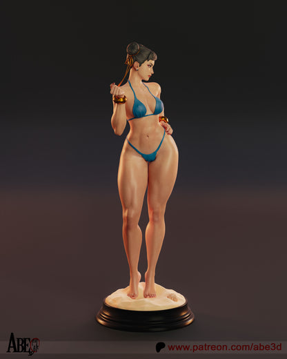 Chun-Li Bikini Version 1/6 Scale Hand Painted Resin Statue Premium Collectible Figure