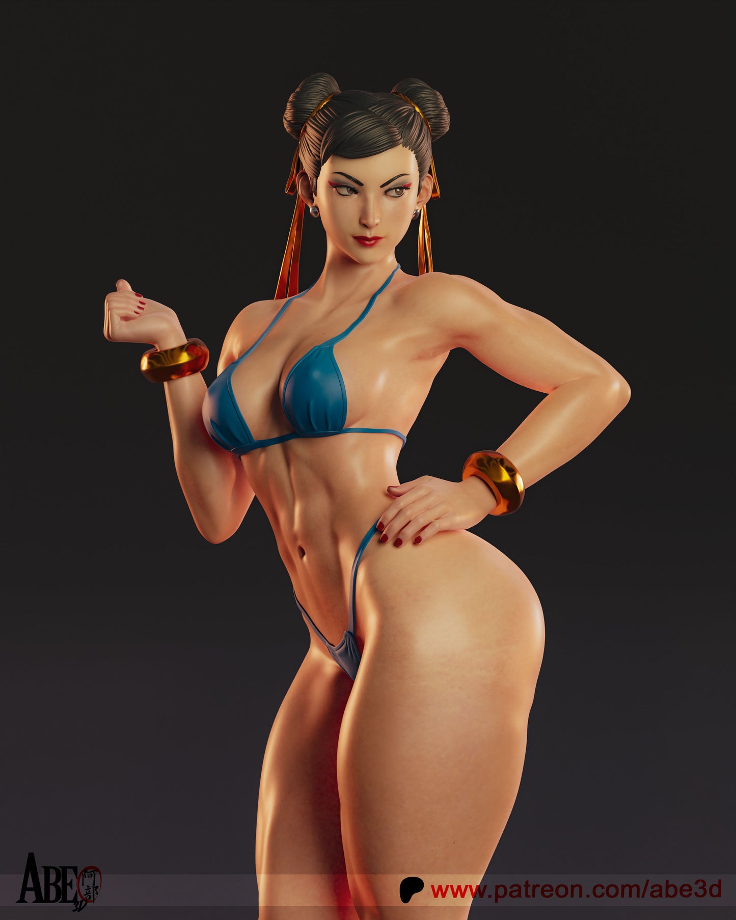 Chun-Li Bikini Version 1/6 Scale Hand Painted Resin Statue Premium Collectible Figure