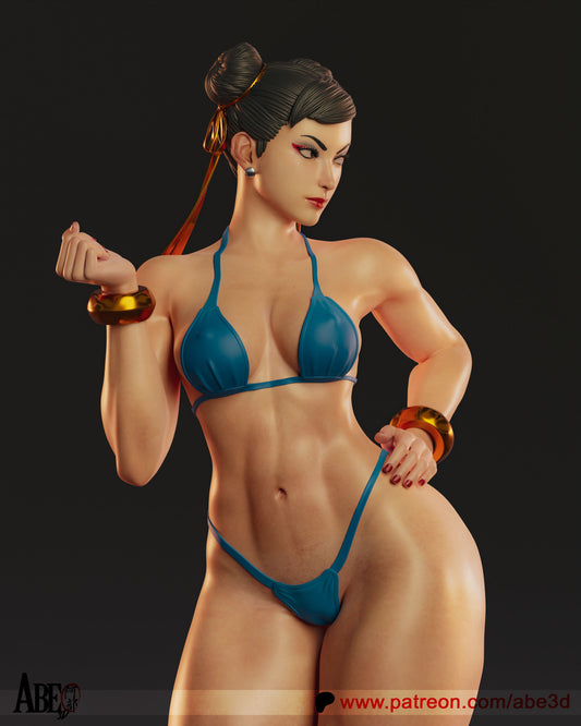 Chun-Li Bikini Version 1/6 Scale Handbemalte Resin-Statue Premium Sammlerfigur