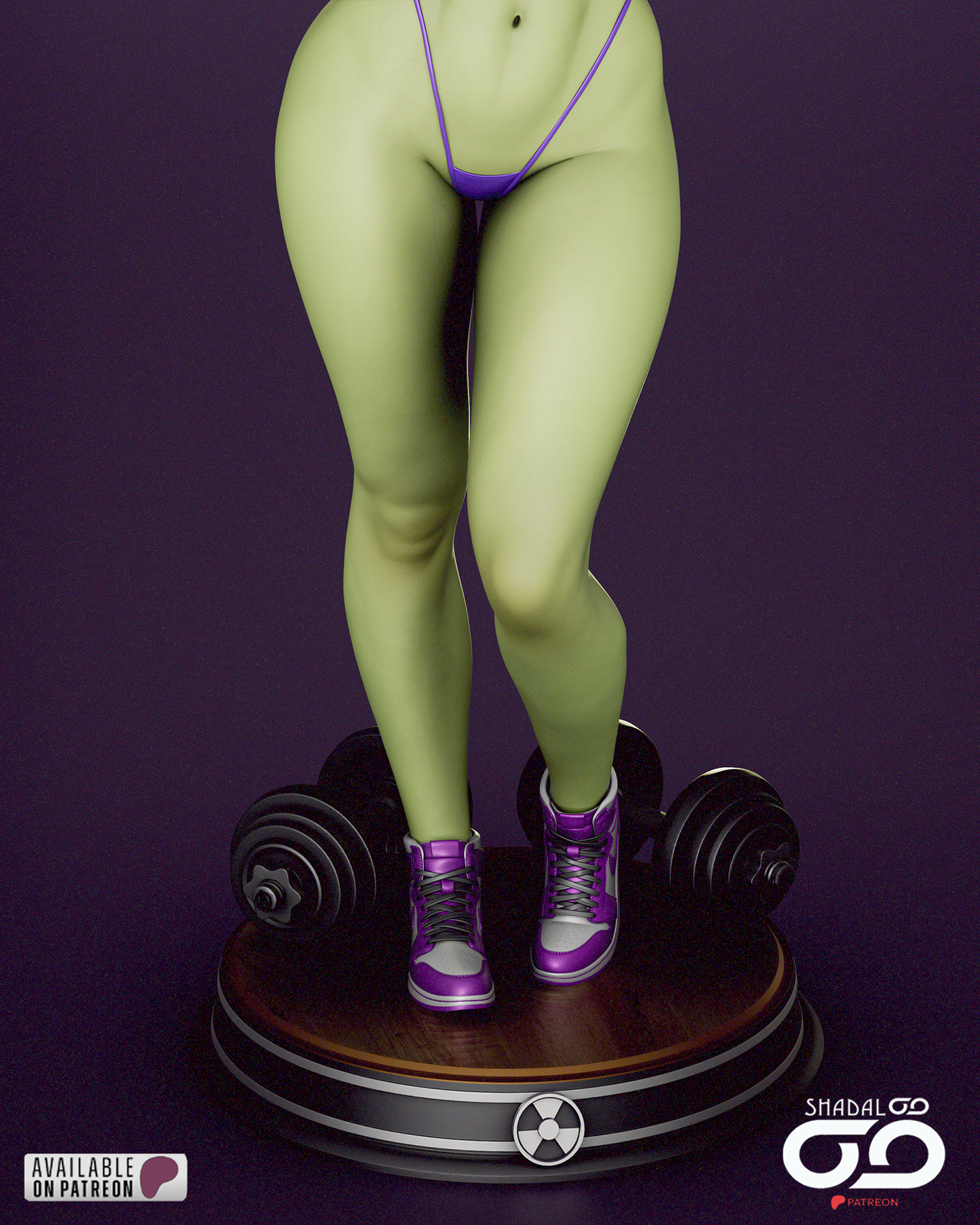 She-Hulk 1/6 Scale Hand Painted Handmade Collectible Figure Statue